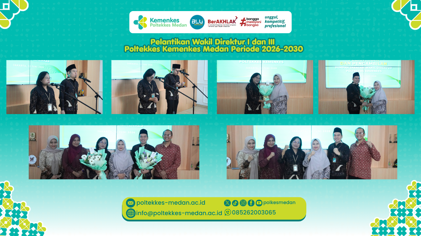 Pelantikan Wakil Direktur I dan III  Poltekkes Kemenkes Medan Periode 2026-2030